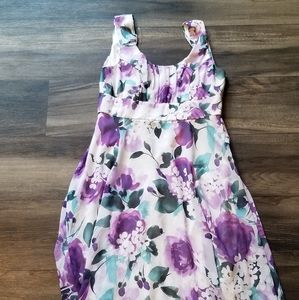 Floral print sleeveless Connected Apparel Dress size 6